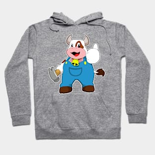 Cow as Craftsman with Hammer Hoodie